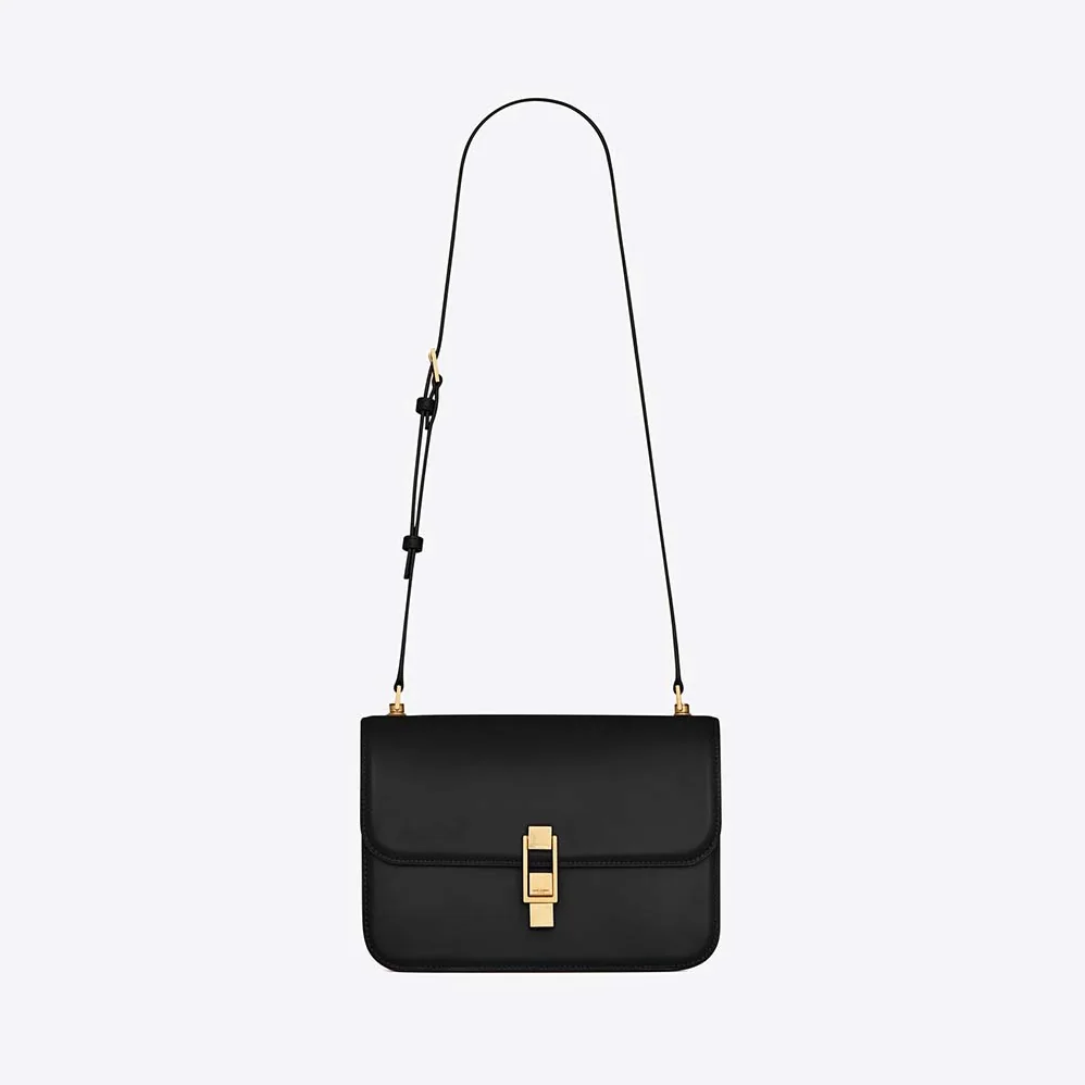 Saint Laurent YSL Le Carre Satchel in Box Saint Laurent Lleather for Women in Black