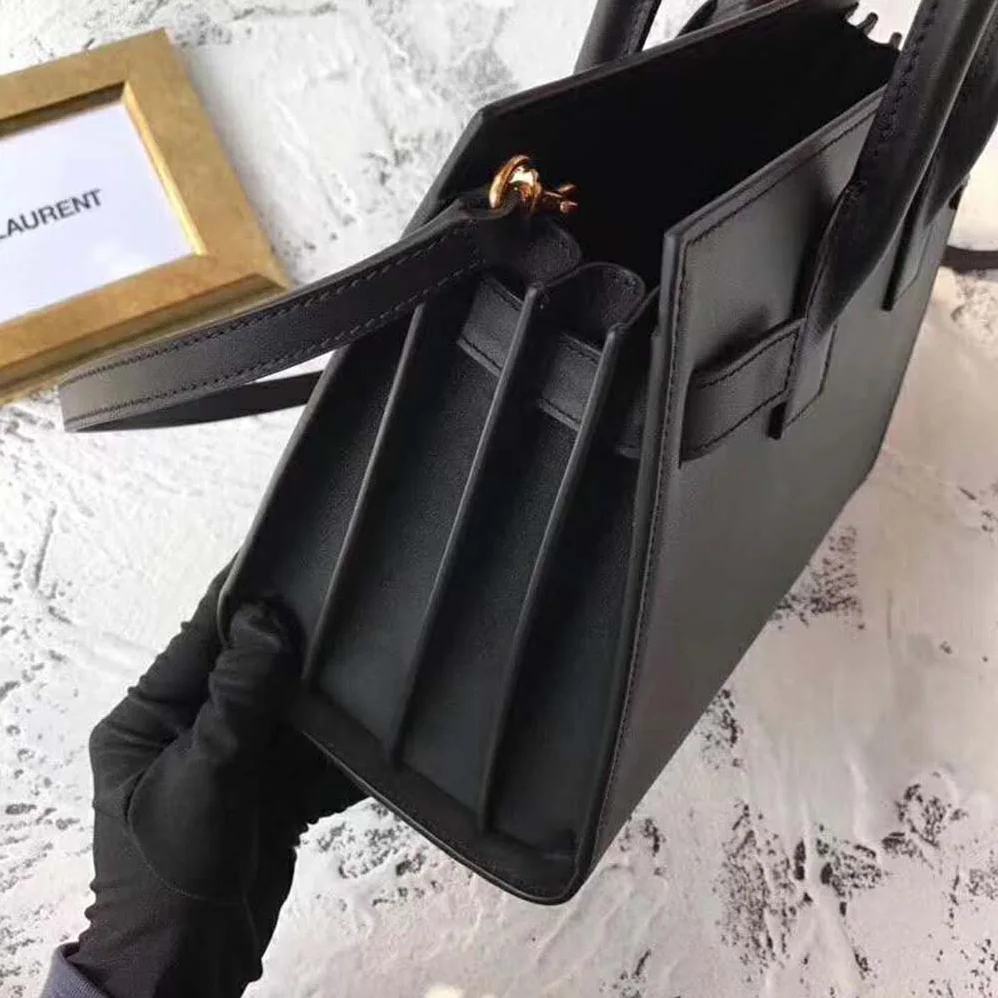 Saint Laurent YSL Classic Sac De Jour Baby Smooth for Women in Black Saint Laurent YSL Classic Sac De Jour Baby Smooth for Women in Black