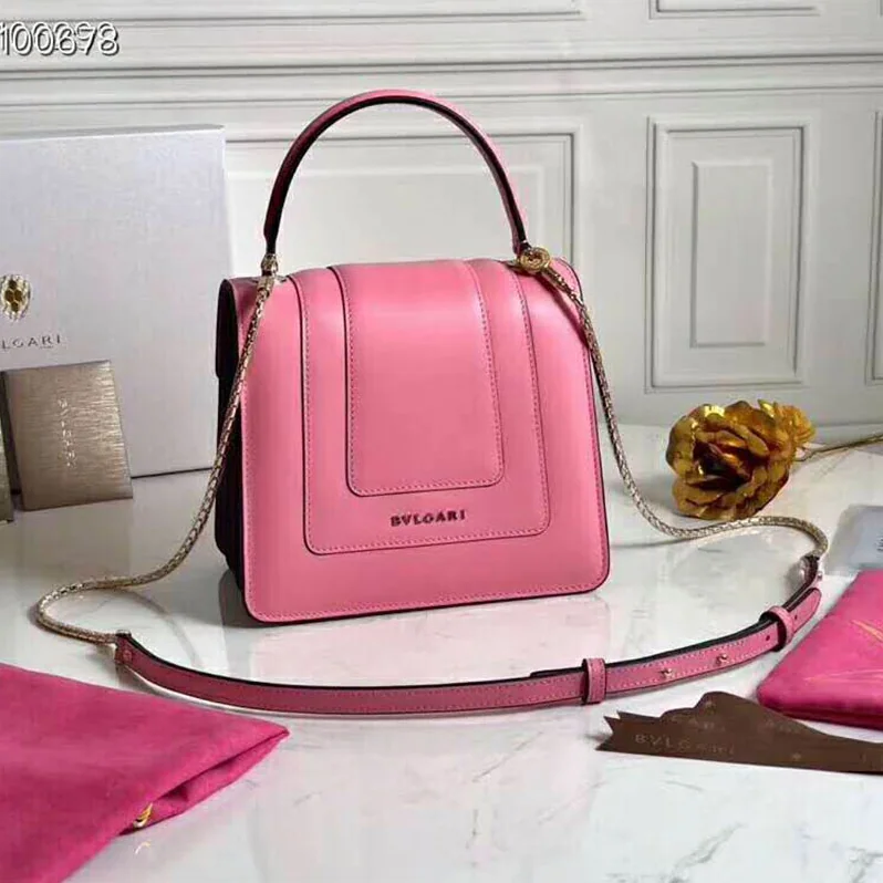 Bvlgari Serpenti Forever in Candy Quartz Calf Leather for Women in Pink