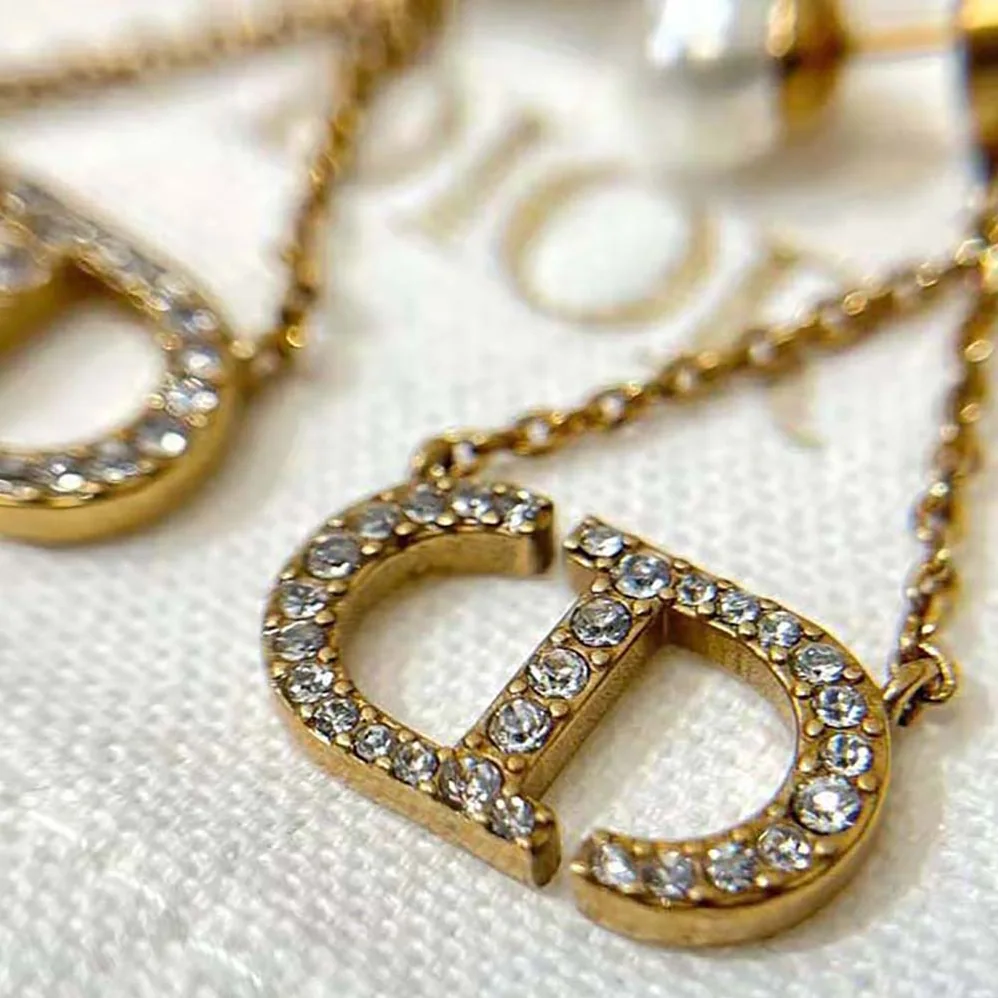 Dior Tribales Earrings Antique Gold for Women in Finish Metal