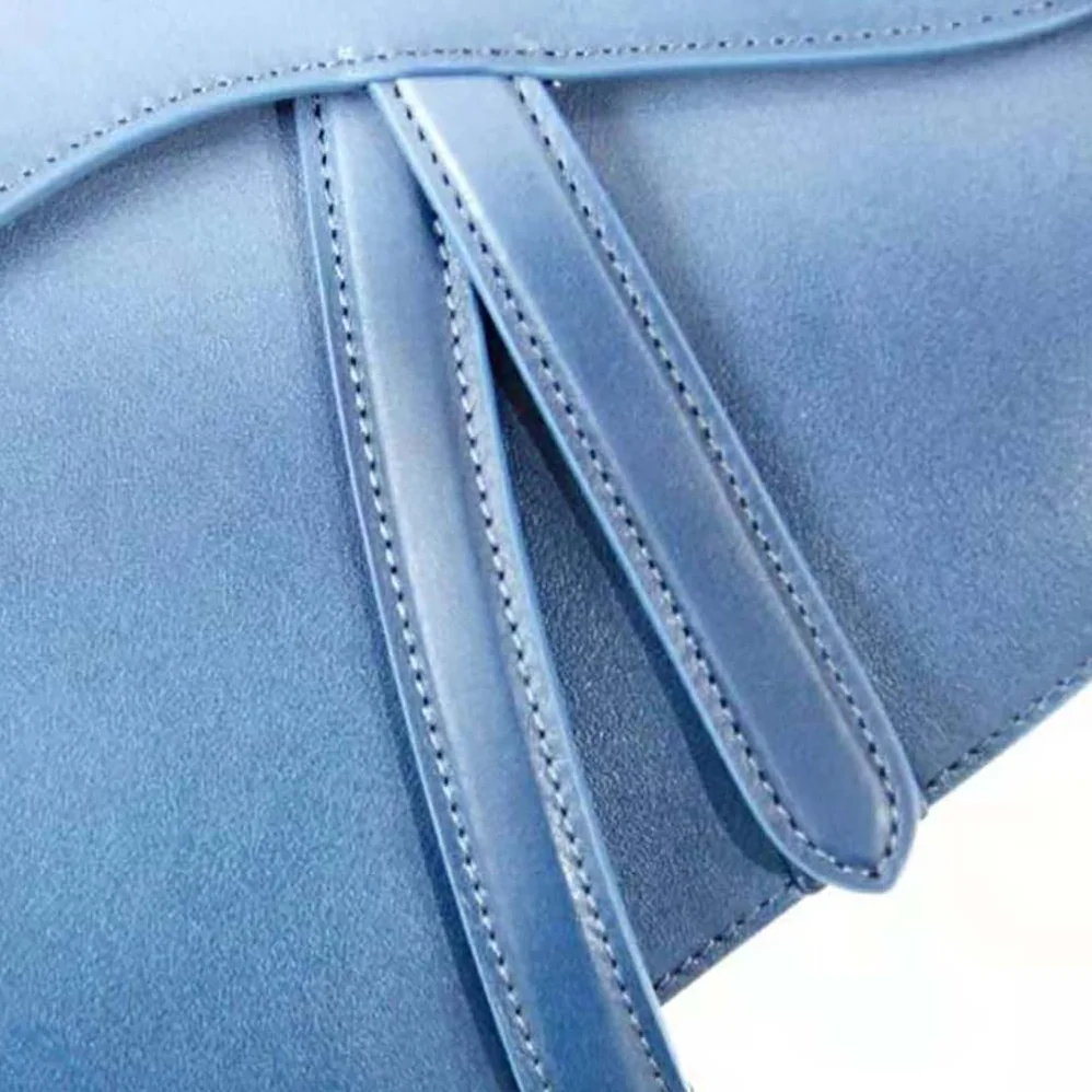 Dior Saddle Bag Indigo Blue Gradient Calfskin for Women