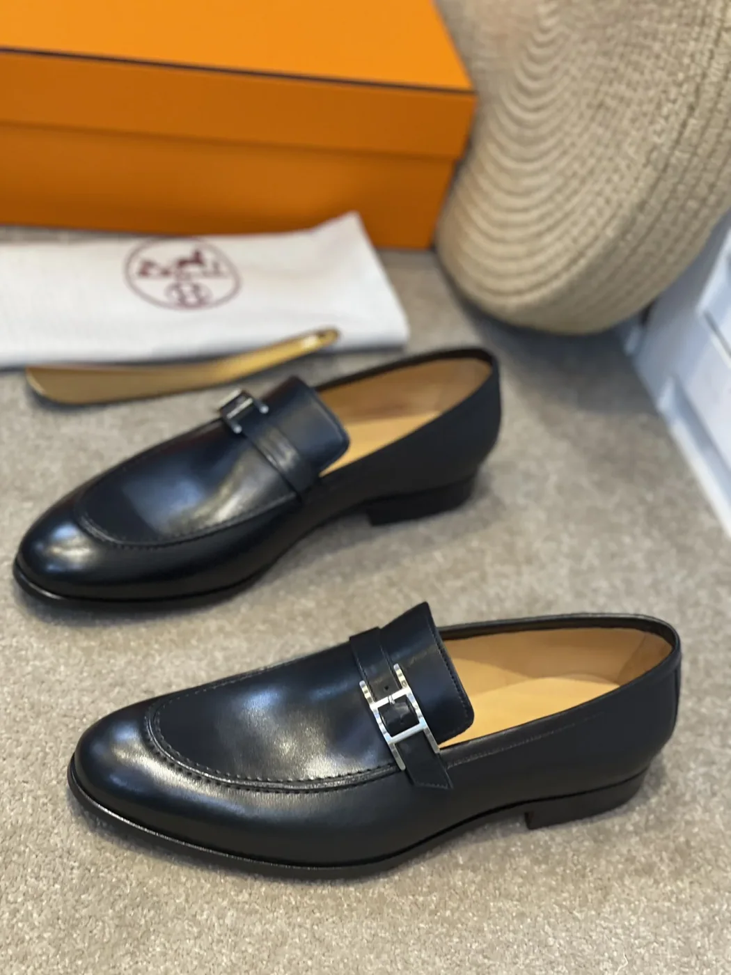 Hermes Monterey Loafer Black Hermes Monterey Loafer Black
