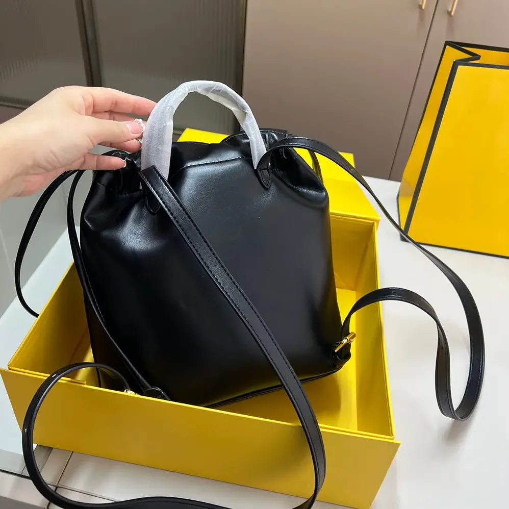 Fendi Cappuccino Black Leather Backpack for Women