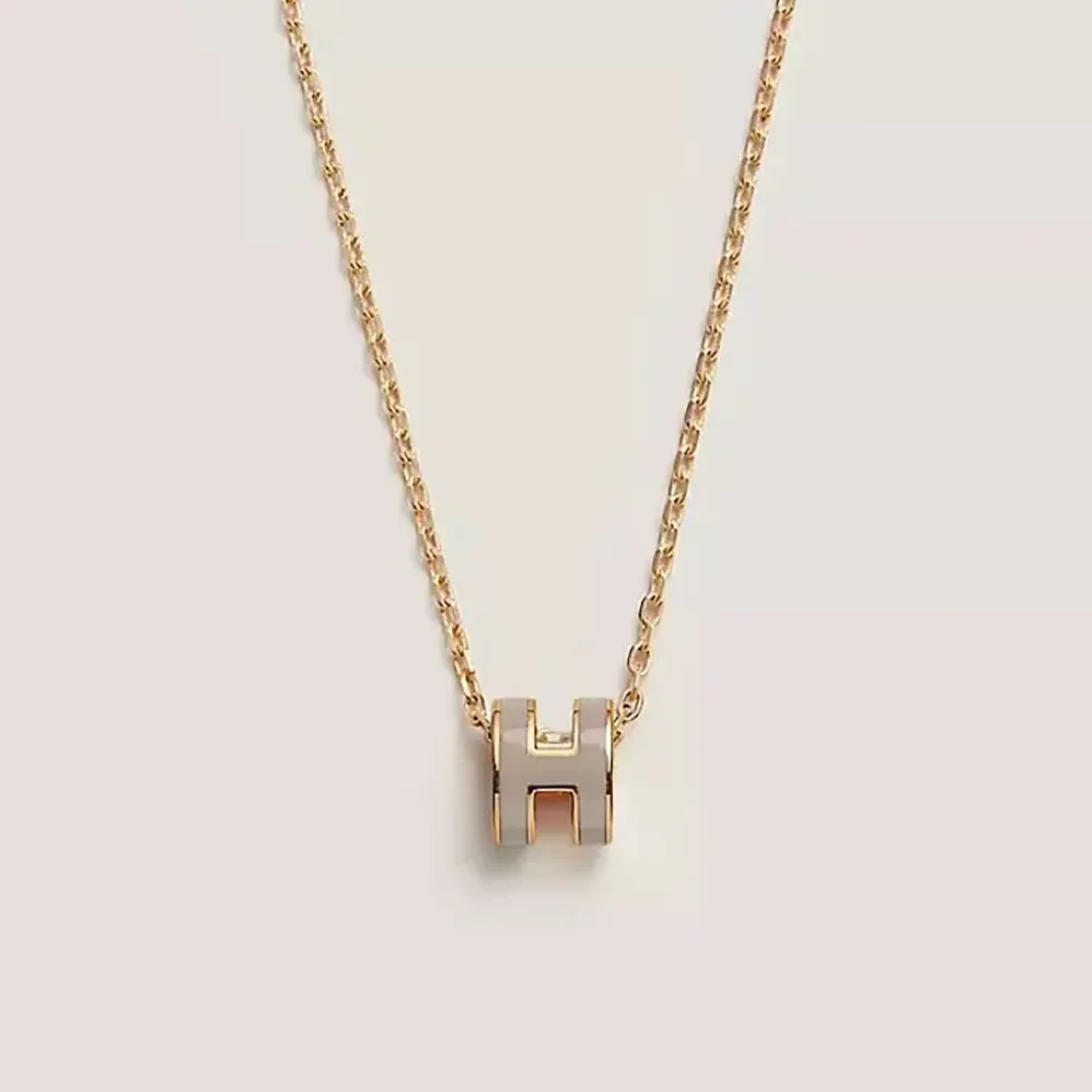 Hermes Mini Pop H Pendant-Gray H147992F 55 for Women