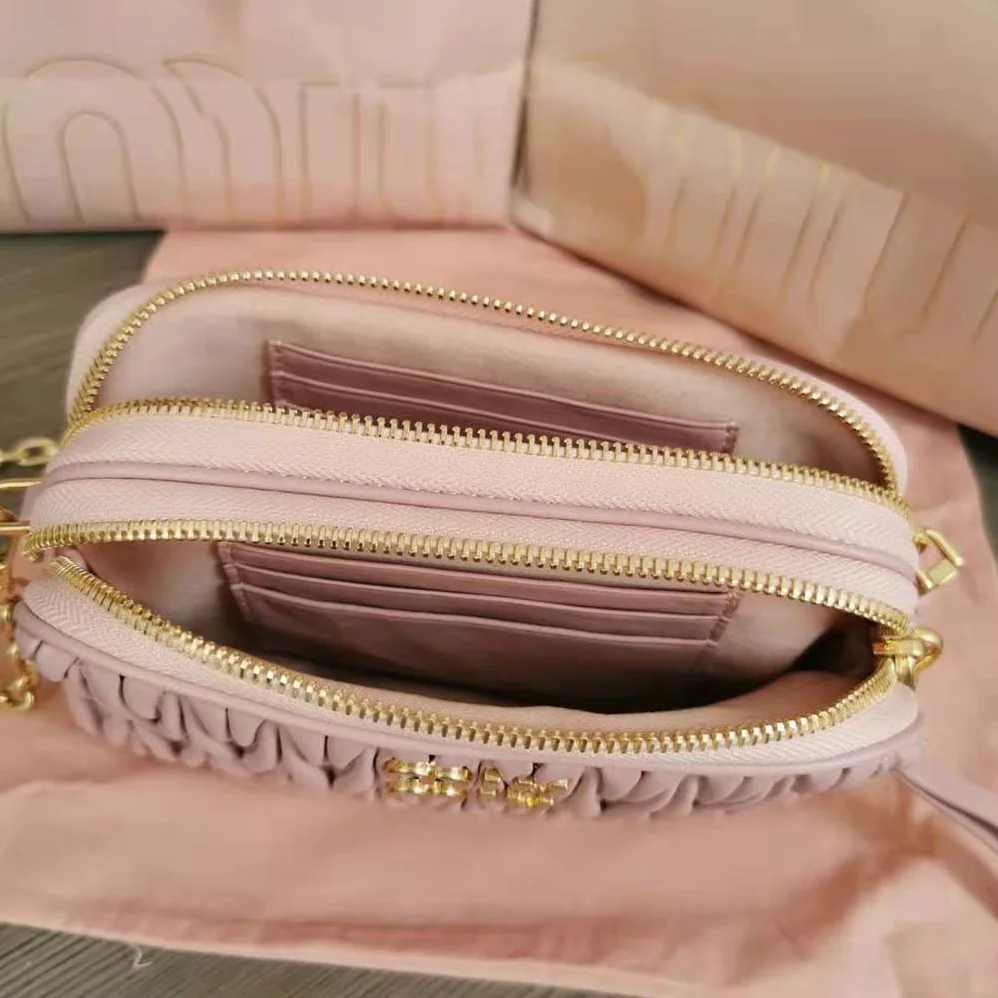 Miu Miu Matelassé Nappa Leather Mini-Bag for Women in Pink