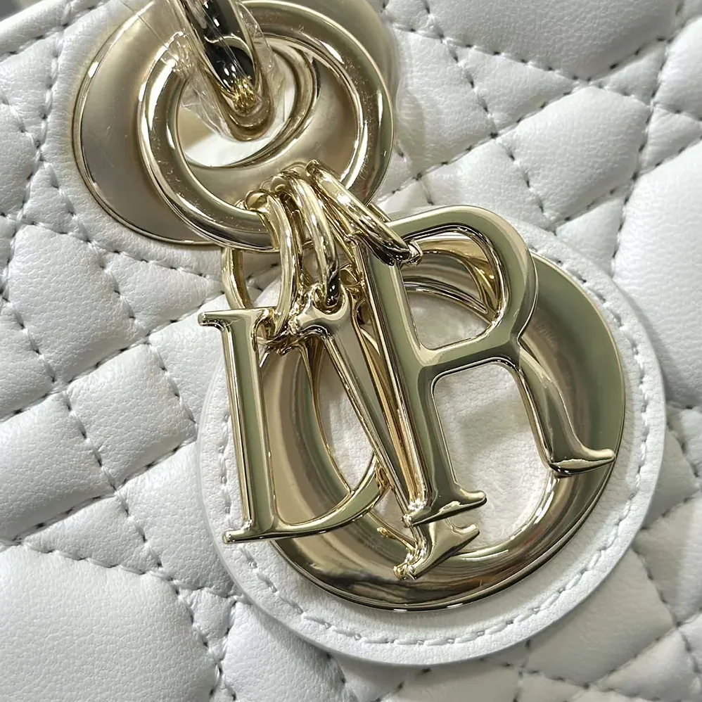 Dior Small Lady D-Joy Bag Latte Cannage Lambskin for Women