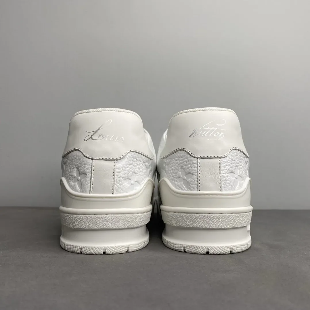 Louis Vuitton Trainer Sneaker Mix Of Materials White Virgil Abloh Louis Vuitton Trainer Sneaker Mix Of Materials White Virgil Abloh