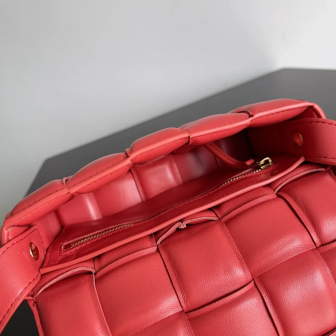 Bottega Veneta Small Padded Cassette Red
