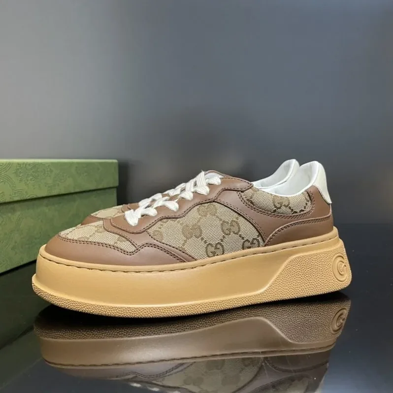 Gucci GG Sneaker Brown And Beige for Women Gucci GG Sneaker Brown And Beige for Women