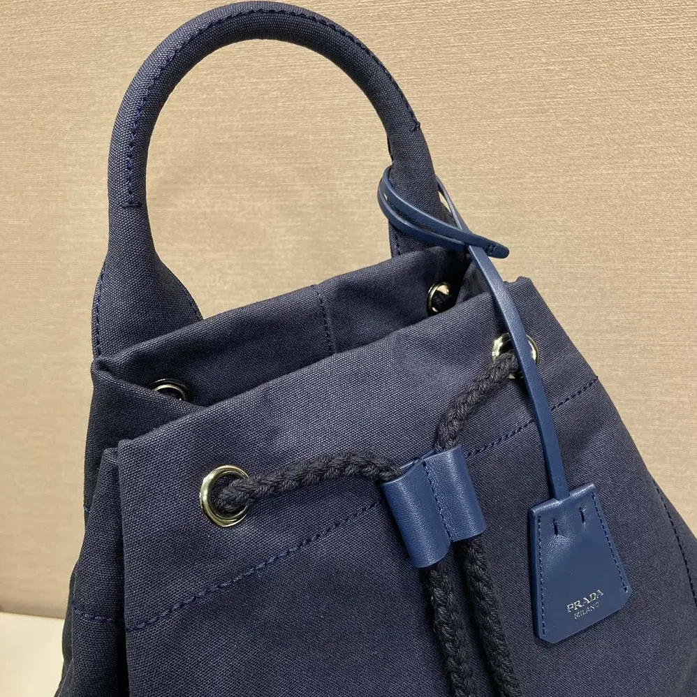 Prada Canvas Drawstring Duffle Bag for Unisex Prada Canvas Drawstring Duffle Bag for Unisex
