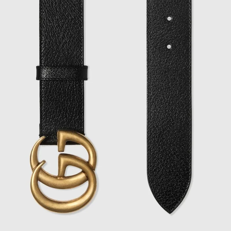 Gucci GG Marmont Wide Belt Black