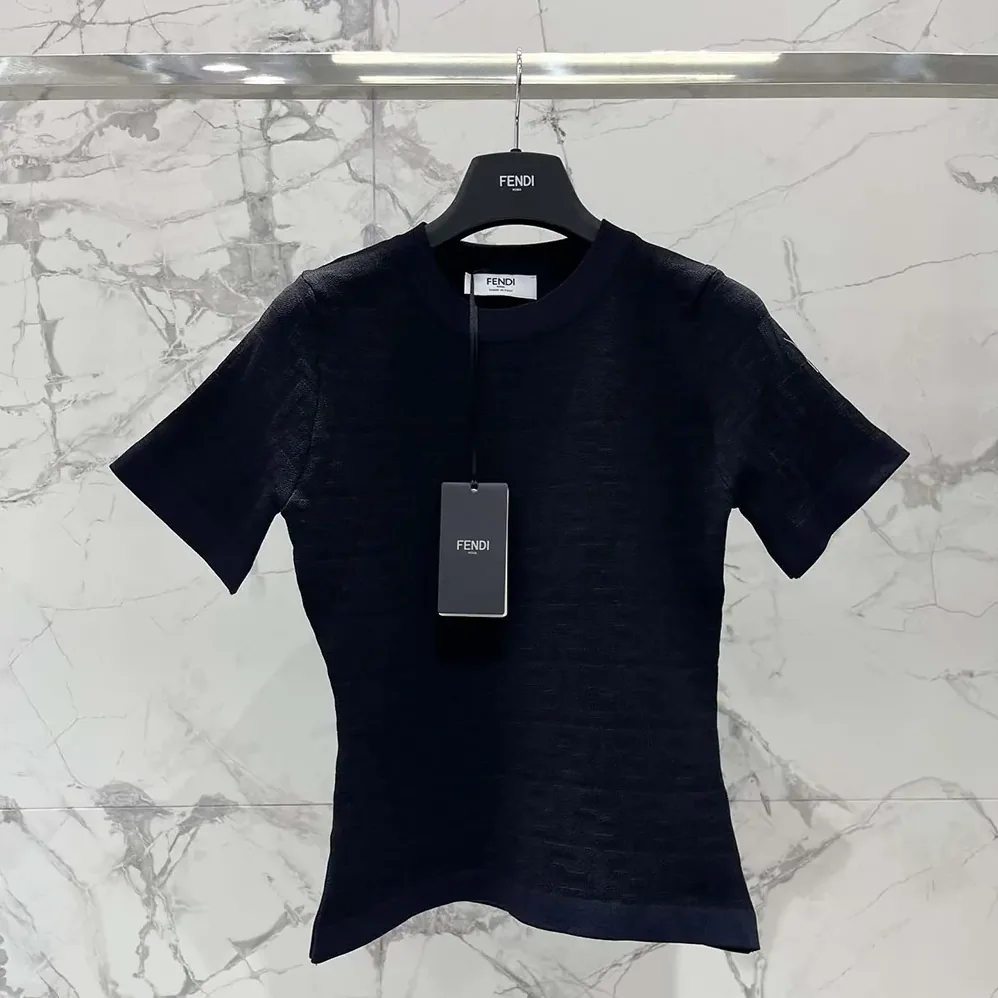 Fendi Black FF Viscose Sweater for Women