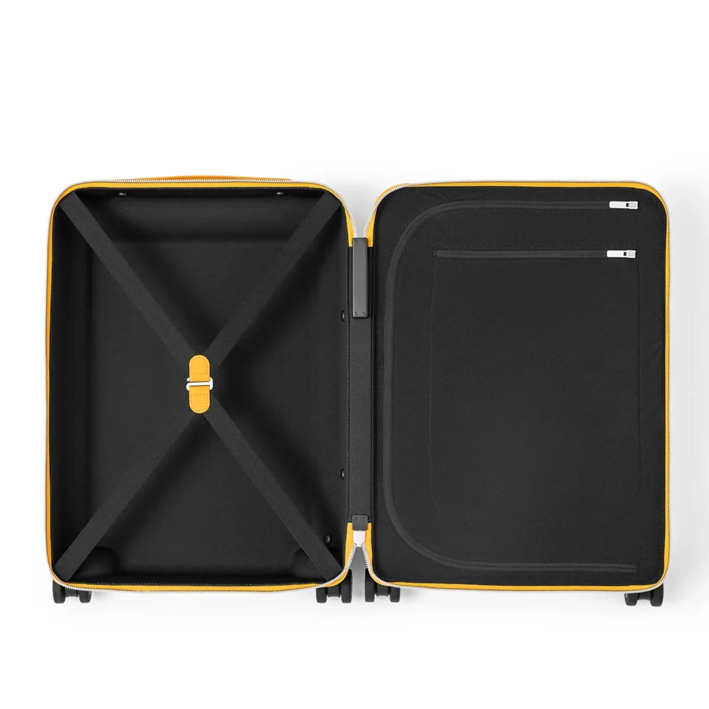 Louis Vuitton Horizon 55 Suitcase in Yellow Silver Hardware