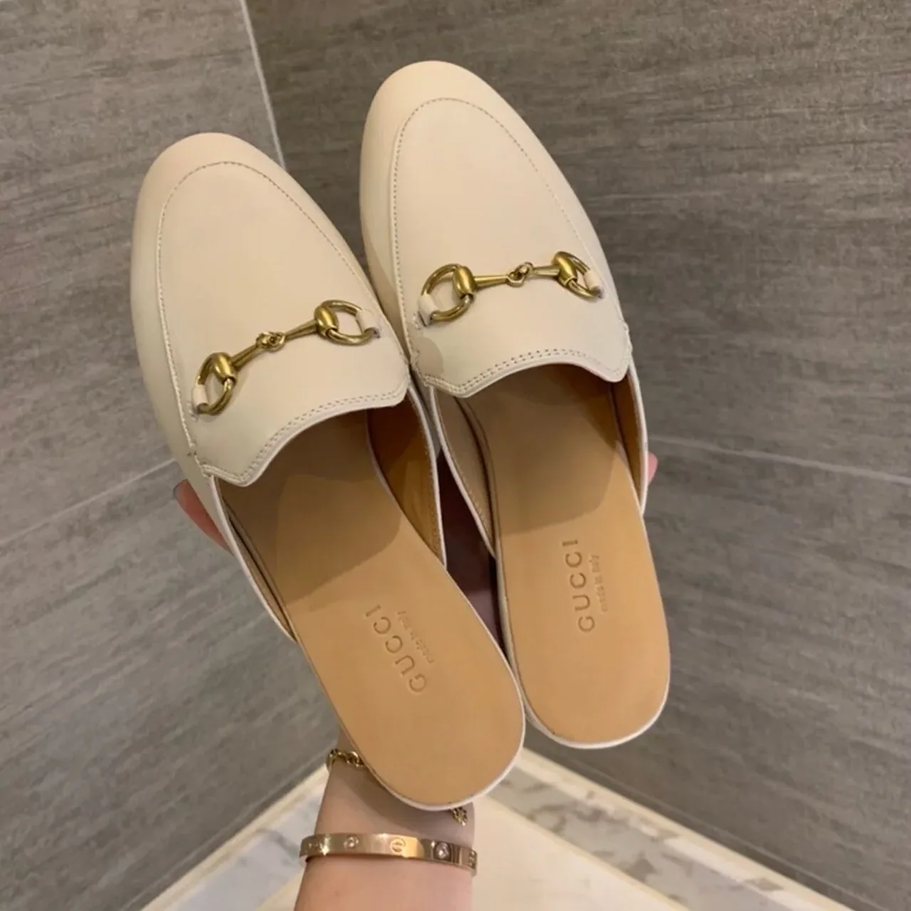 Gucci Princetown Slipper White GG for Women Gucci Princetown Slipper White GG for Women