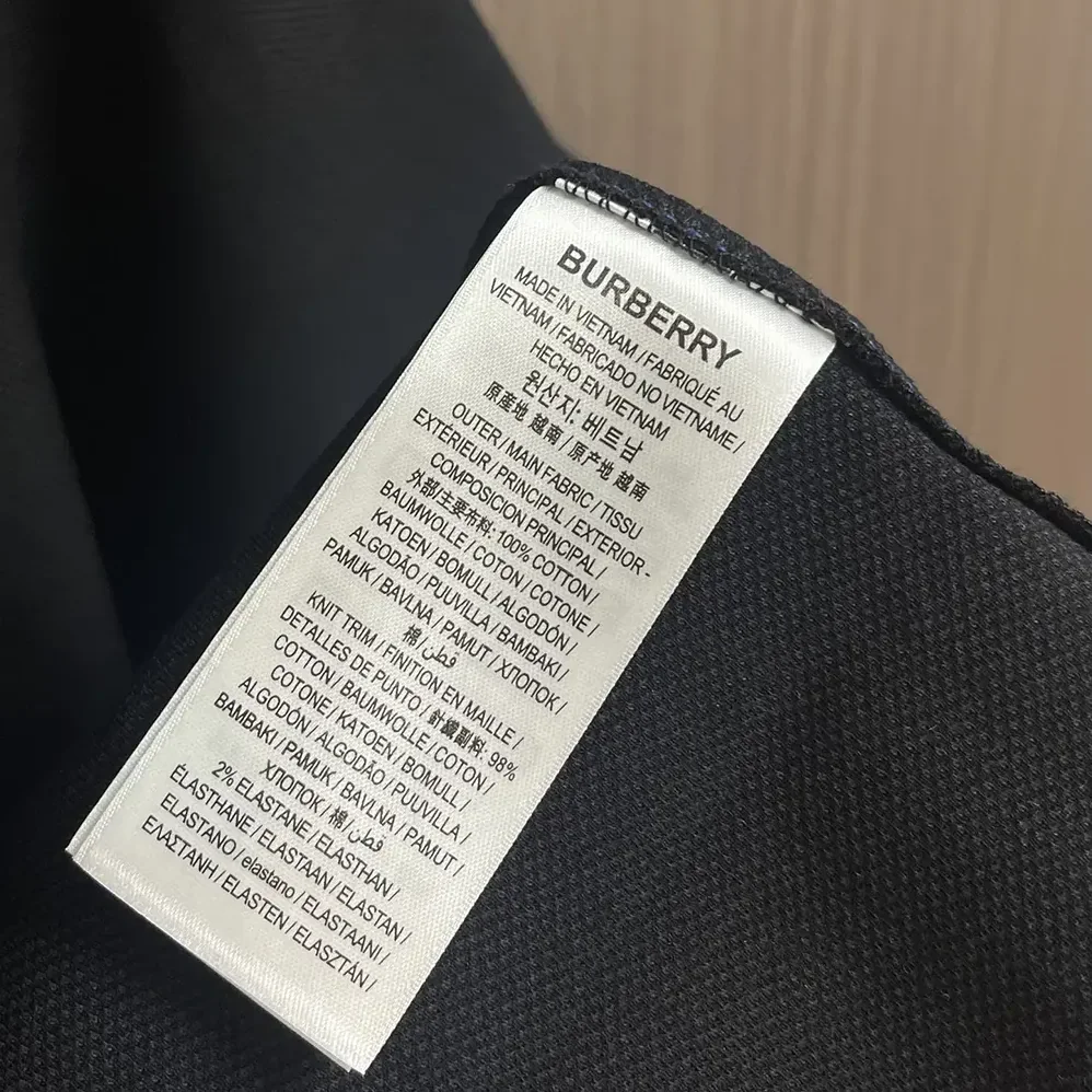 Burberry Cotton Polo Shirt for Men in Black
