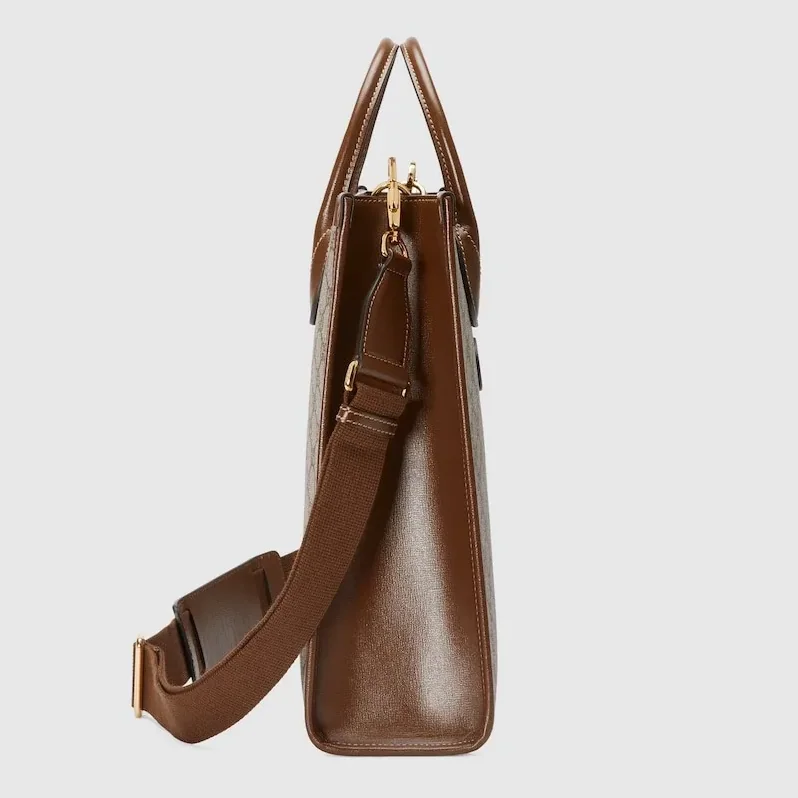 Gucci Tote Bag With Interlocking G Brown 92THG 8563 / Gucci Tote Bag With Interlocking G Brown 92THG 8563 /