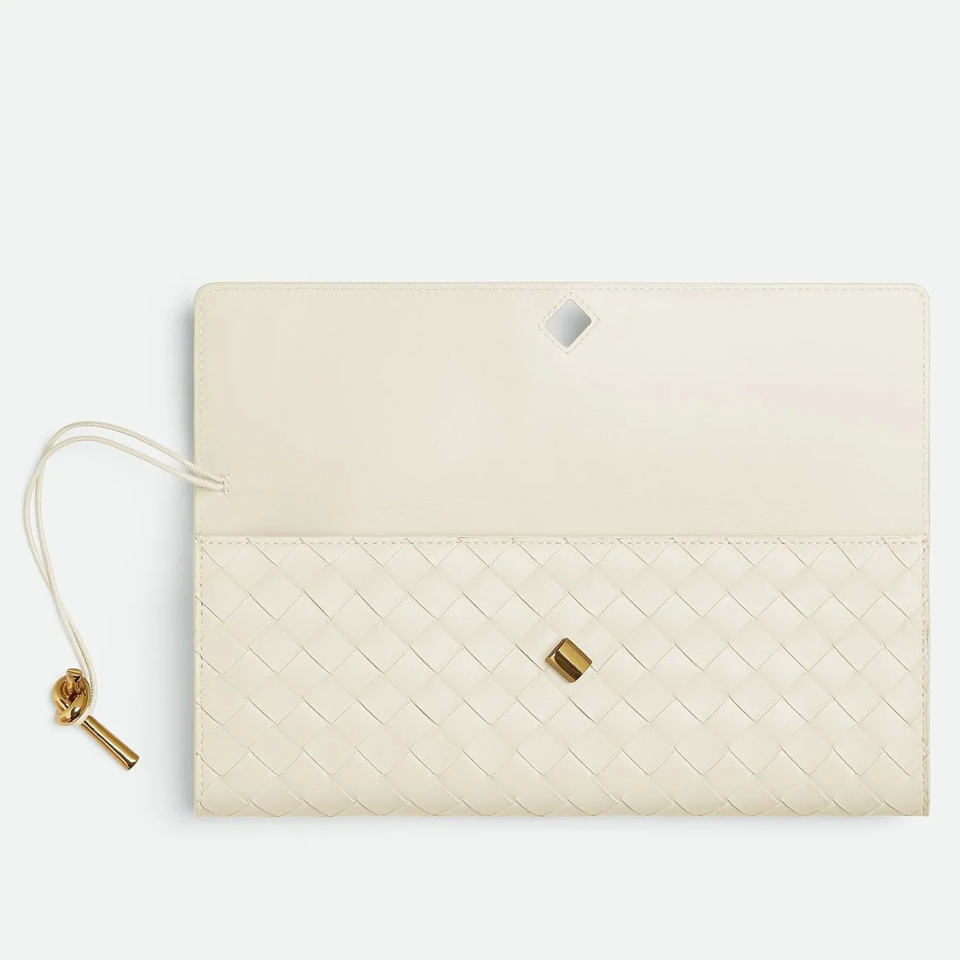 Bottega Veneta Andiamo Clutch Sea Salt / Bottega Veneta Andiamo Clutch Sea Salt /