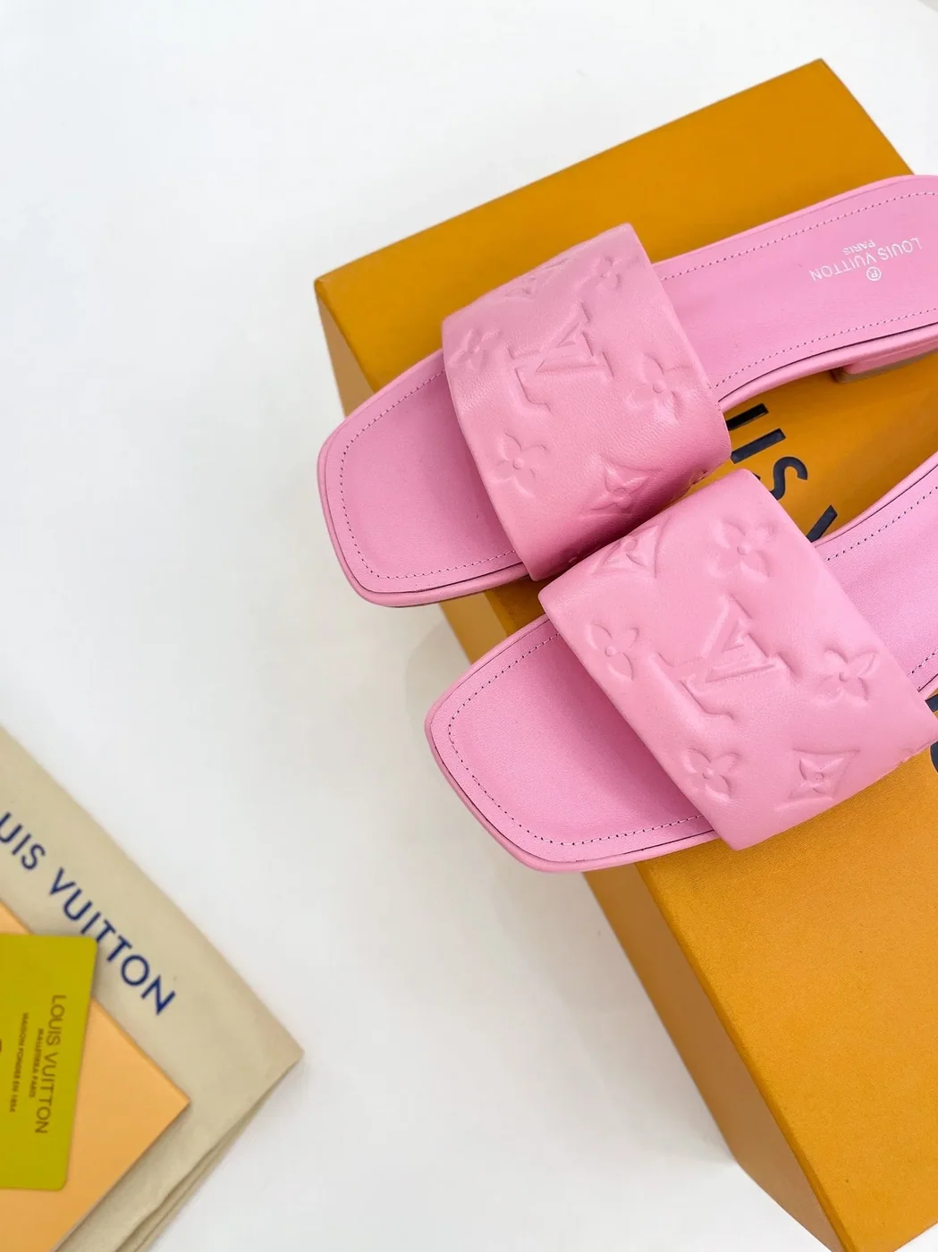 Louis Vuitton Revival Flat Mule Light Pink LV 1A9PA1 Louis Vuitton Revival Flat Mule Light Pink LV 1A9PA1