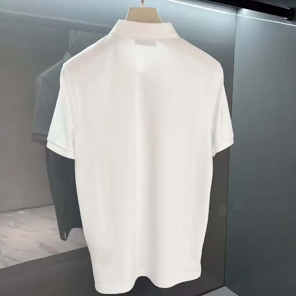 Prada Fleece Polo Natural Shirt in a Fleece Design for Men in White