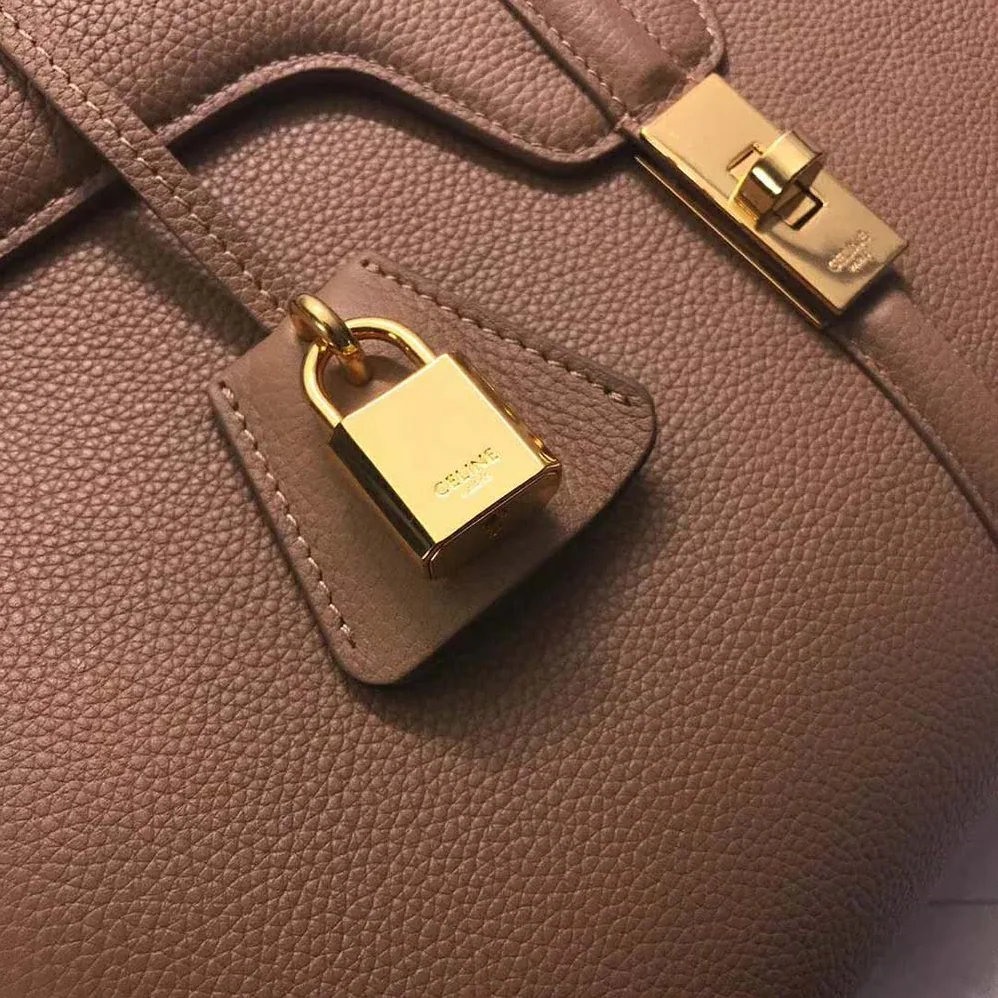 Celine Medium16 Bag in Grained Calfskin for Women in Brown Celine Medium16 Bag in Grained Calfskin for Women in Brown