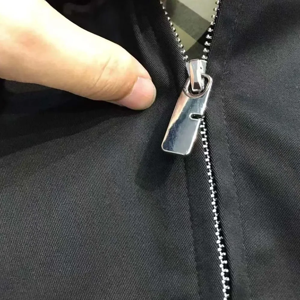 Burberry Gabardine Harrington Jacket for Men in Black Burberry Gabardine Harrington Jacket for Men in Black