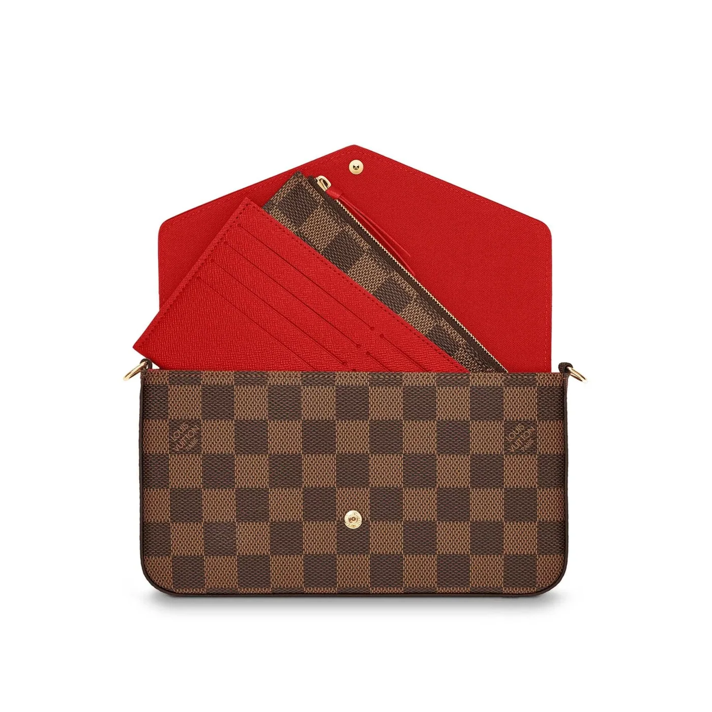 Félicie Pochette Brown Damier