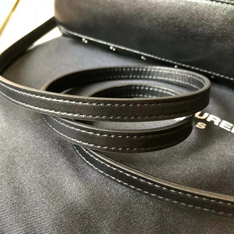Saint Laurent YSL Loulou Medium Leather and Studs for Women in Black Saint Laurent YSL Loulou Medium Leather and Studs for Women in Black