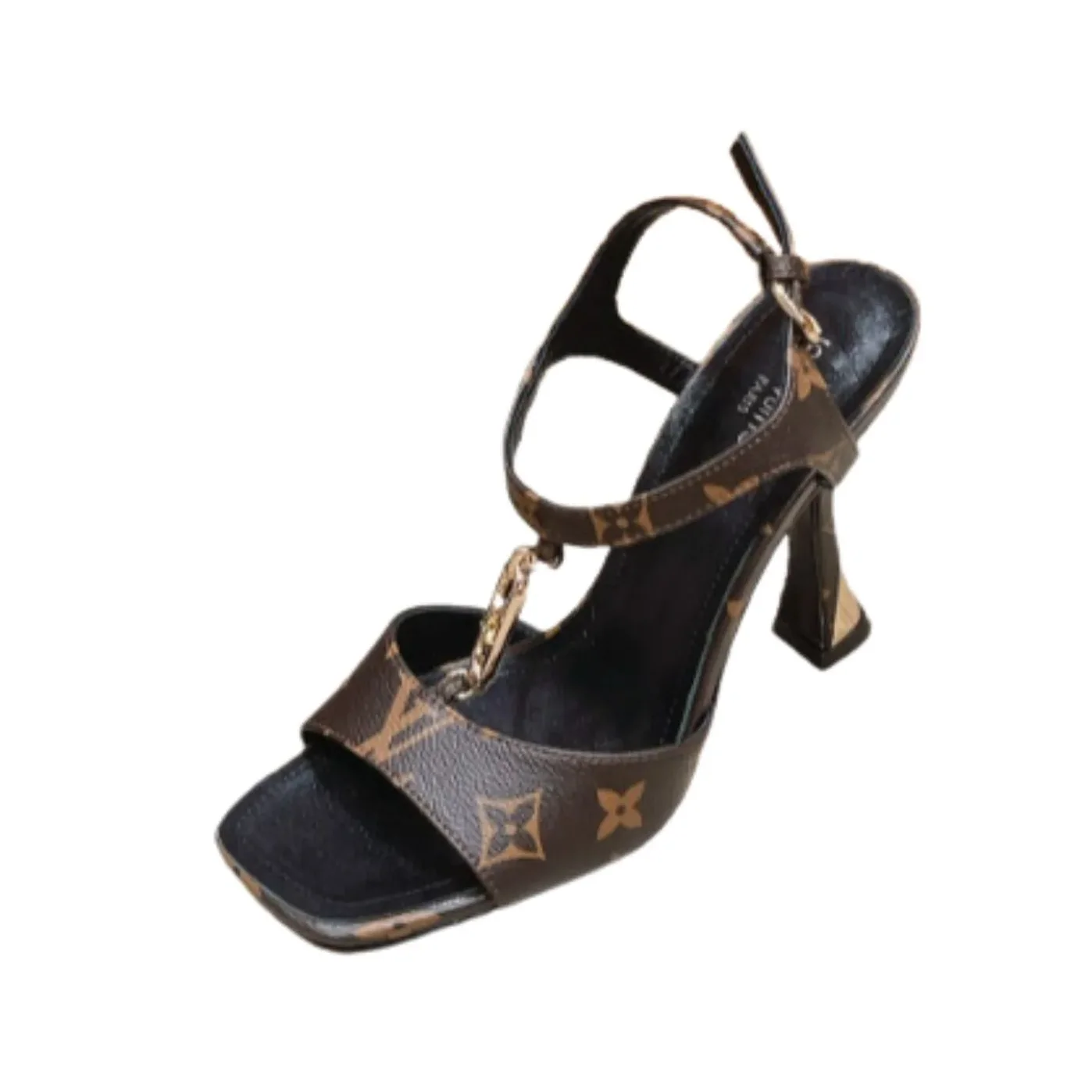 Louis Vuitton Sparkle Sandal Black / 3.7 in inch