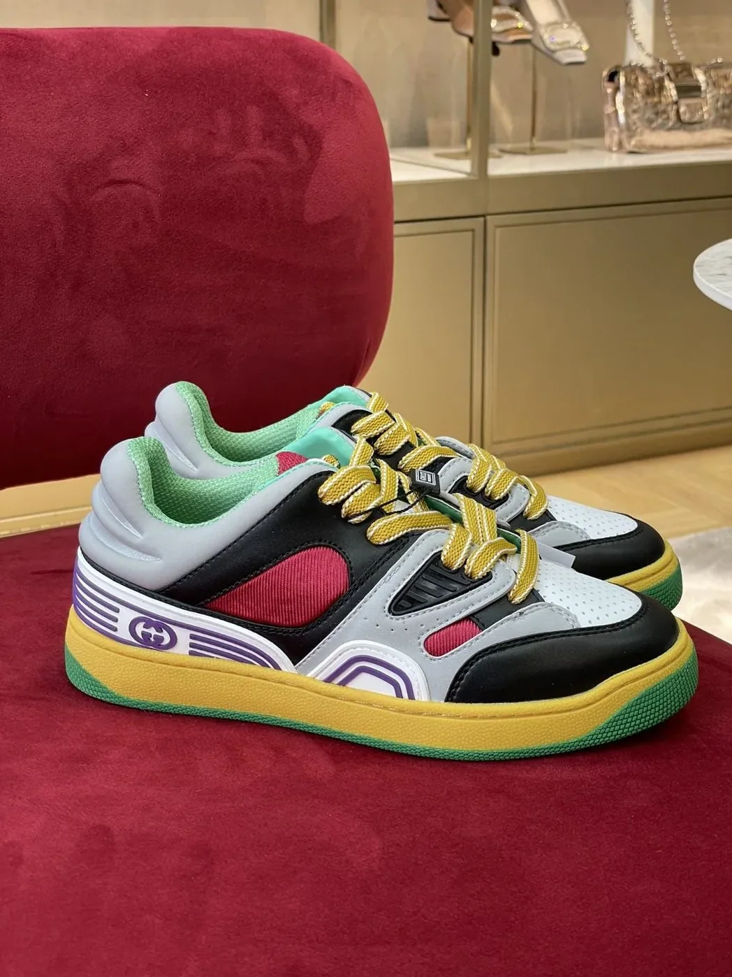 Gucci Sneaker Gucci Basket Donna Black Demetra for Women