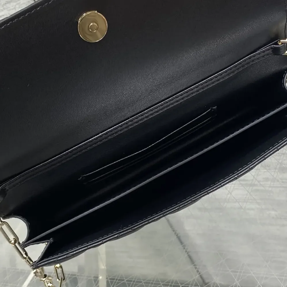 Dior My Dior Mini Bag Black Cannage Lambskin for Women
