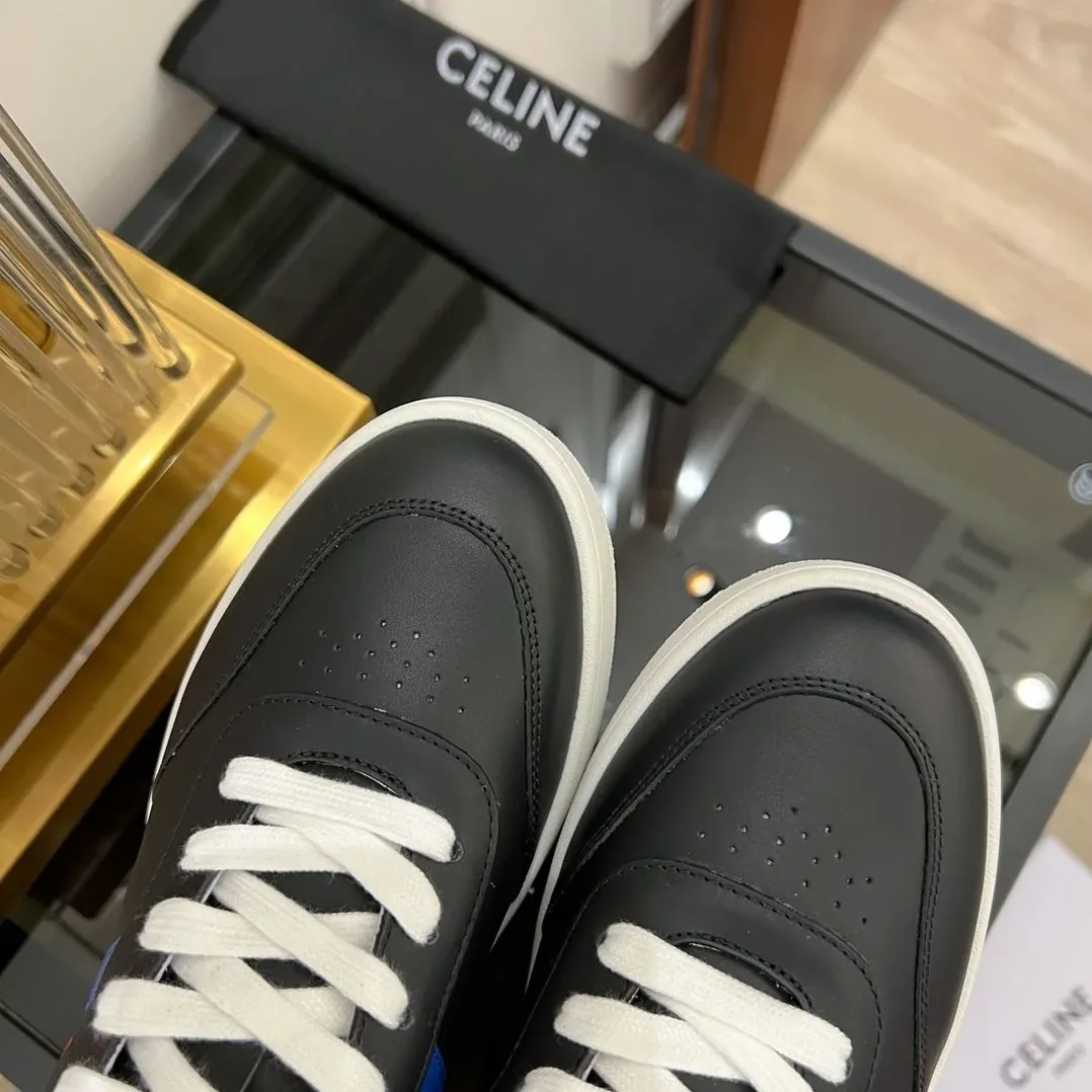 Celine Tennis Sneakers And Laminated Black Celine Tennis Sneakers And Laminated Black