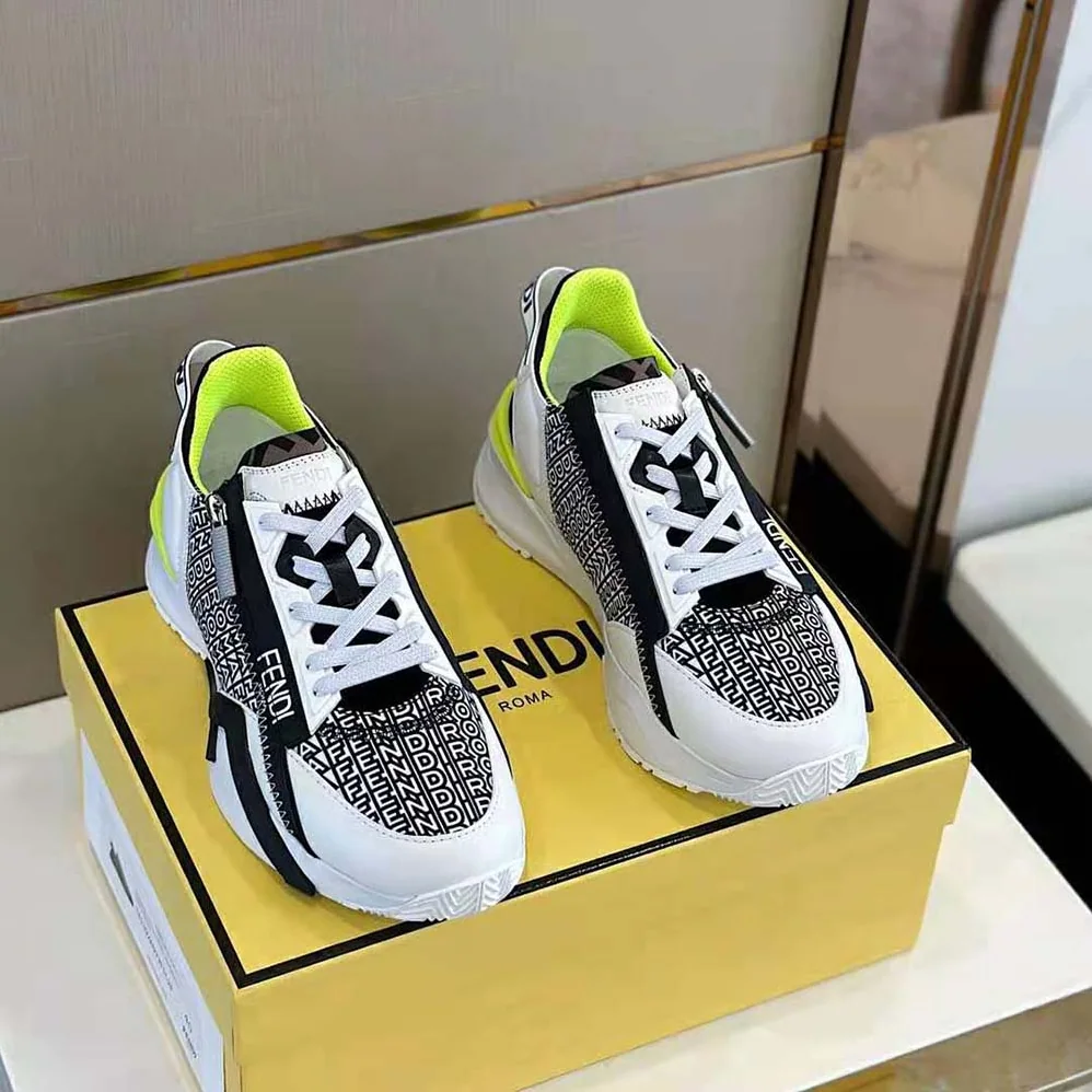 Fendi Flow White Nylon Fendi by Marc Jacobs Running Sneakers for Men