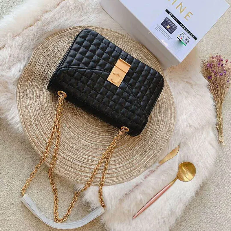 Celine Medium C Bag in Quilted Calfskin for Women in Black