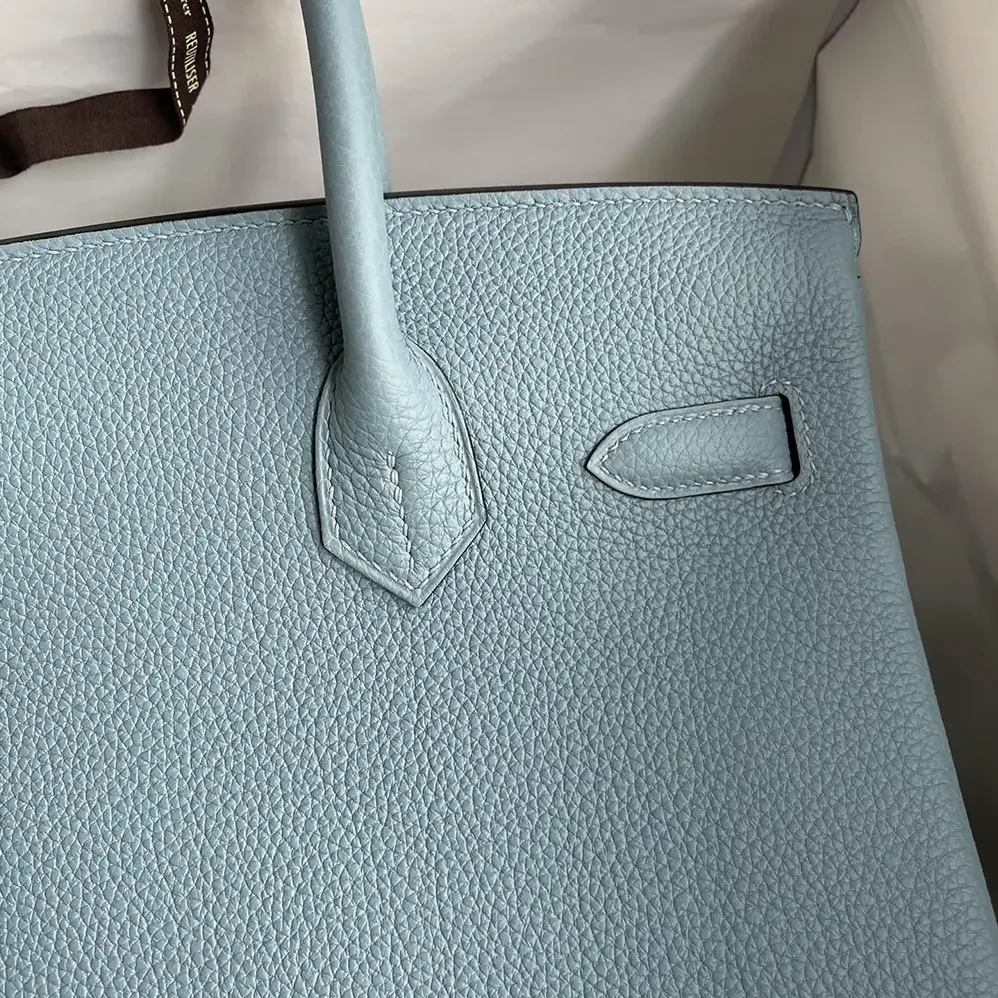 Hermes Birkin 30 Bag in Epsom Leather with Gold Hardware in Blue/Gold Hermes Birkin 30 Bag in Epsom Leather with Gold Hardware in Blue/Gold