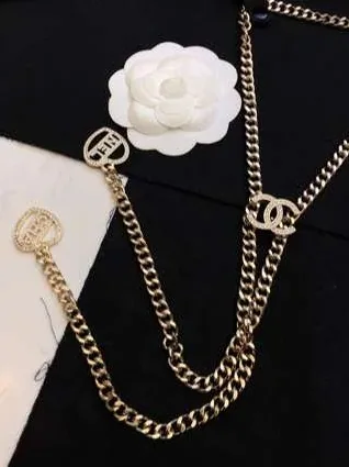 Chanel Pearl Heart Necklace Gold