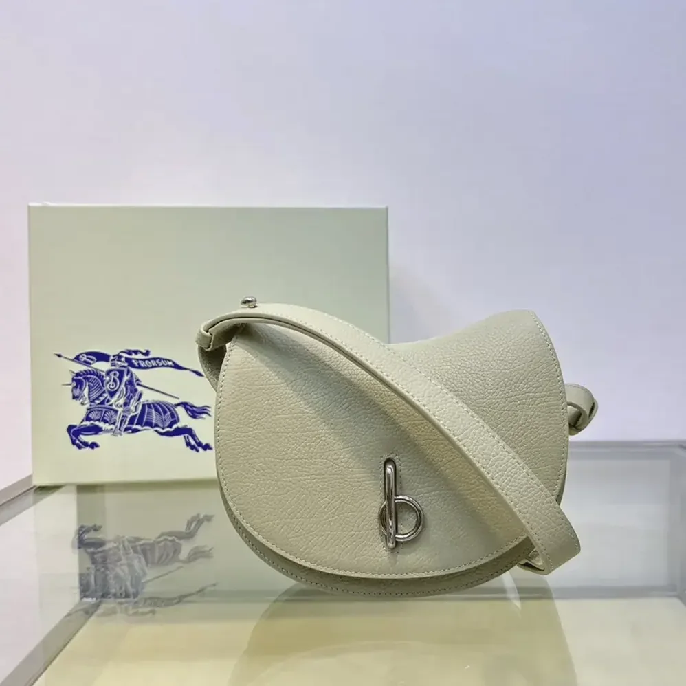 Burberry Mini Rocking Horse Bag for Women in White Burberry Mini Rocking Horse Bag for Women in White