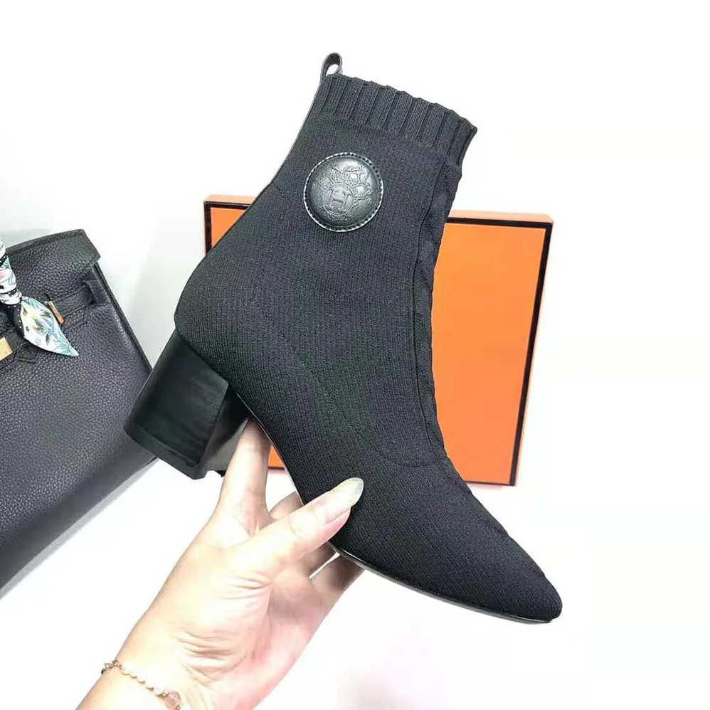 Hermes Volver 60 Ankle Boot in 7cm Heel Height for Women in Black Hermes Volver 60 Ankle Boot in 7cm Heel Height for Women in Black