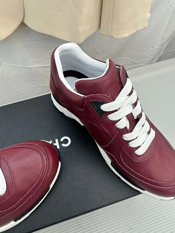 Chanel Sneakers Burgundy Chanel Sneakers Burgundy