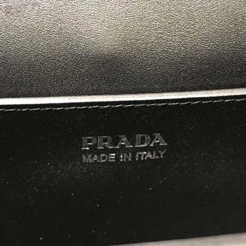 Prada Monochrome Saffiano Leather Bag for Women in Black