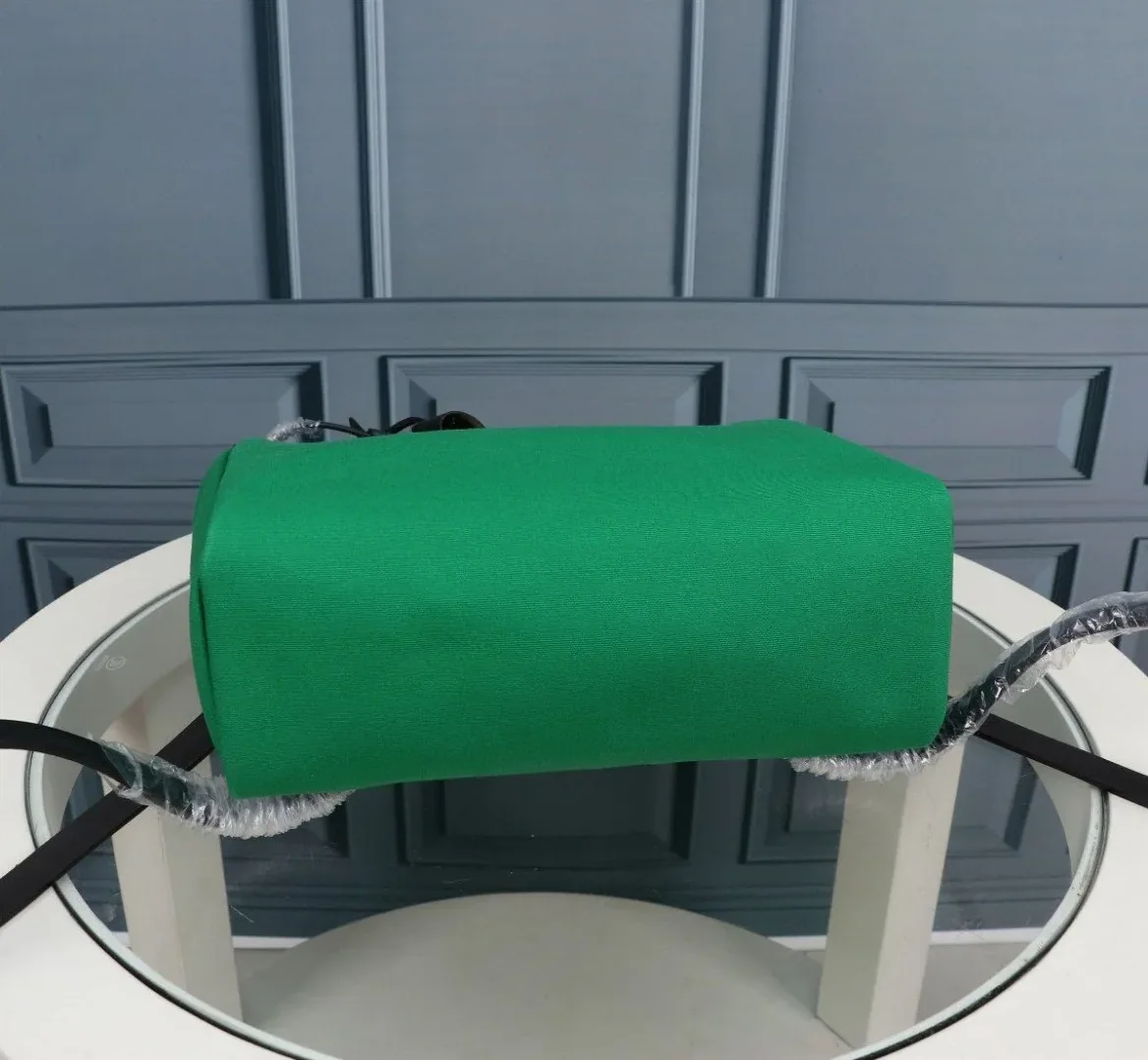 Hermes Buckle Lock Shape Striped Green, Silver Toned Hardware Bag Hermes Buckle Lock Shape Striped Green, Silver Toned Hardware Bag