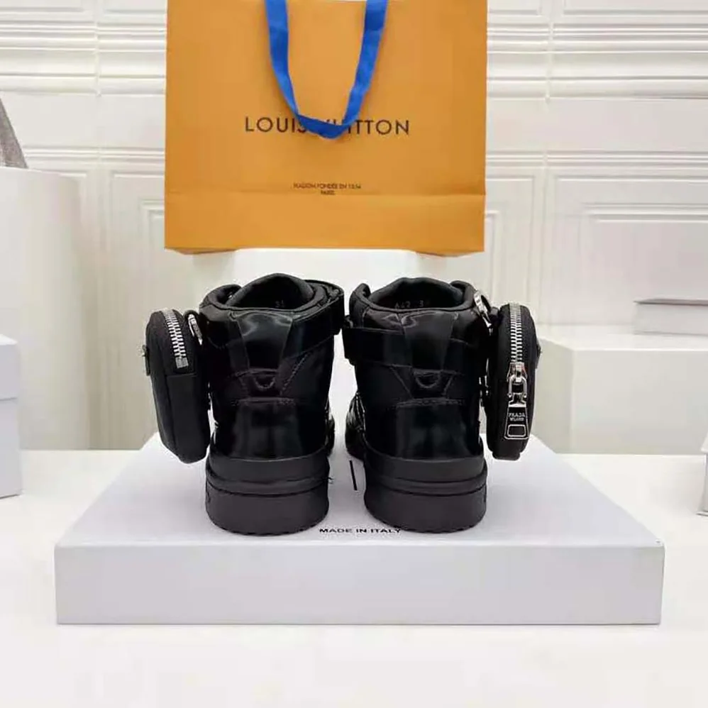 Prada Adidas for Prada Re-Nylon Forum High-Top Sneakers for Women in Black Prada Adidas for Prada Re-Nylon Forum High-Top Sneakers for Women in Black