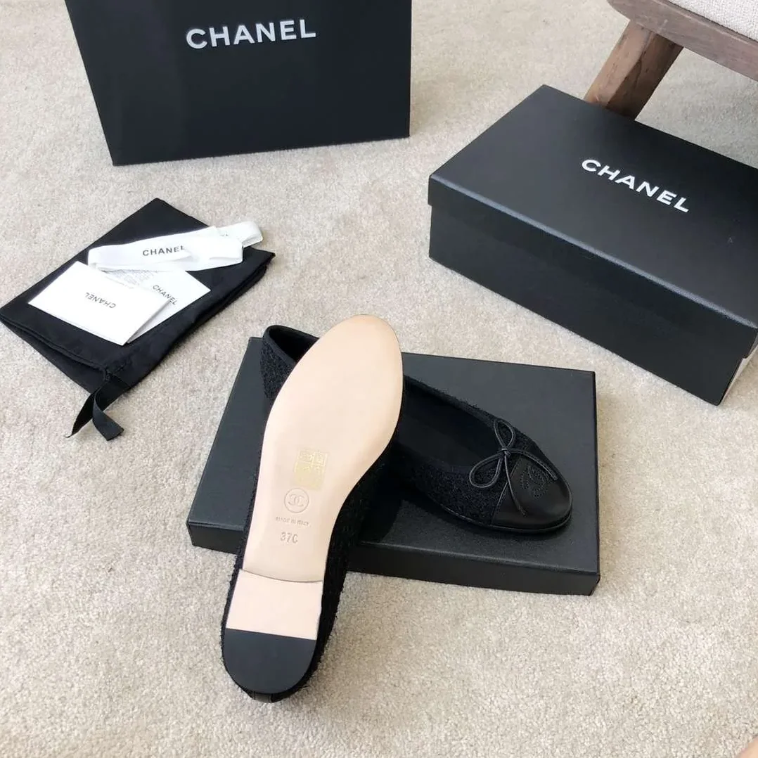 Chanel Ballet Flats Black Chanel Ballet Flats Black
