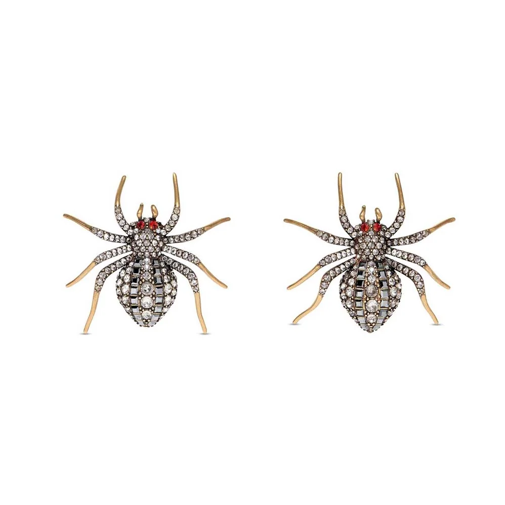 Balenciaga Goth Spider Earrings in Grey for Women Balenciaga Goth Spider Earrings in Grey for Women