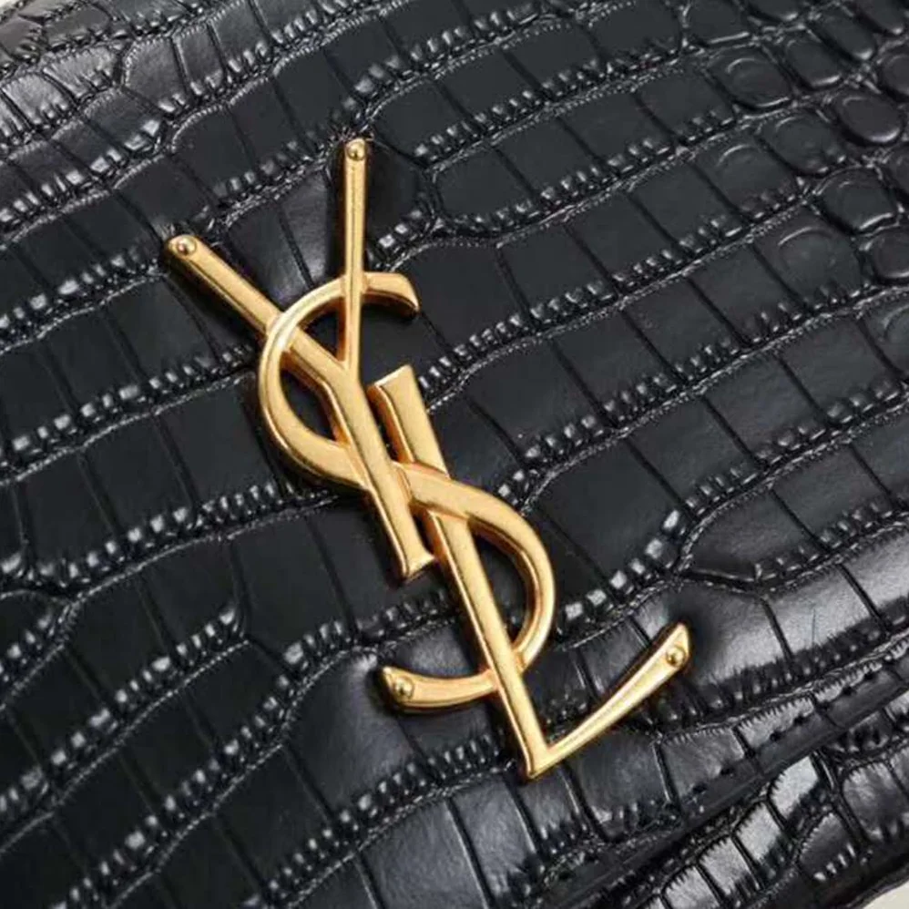 Saint Laurent YSL Sunset Medium Supple Crocodile Embossed Leather for Women Saint Laurent YSL Sunset Medium Supple Crocodile Embossed Leather for Women