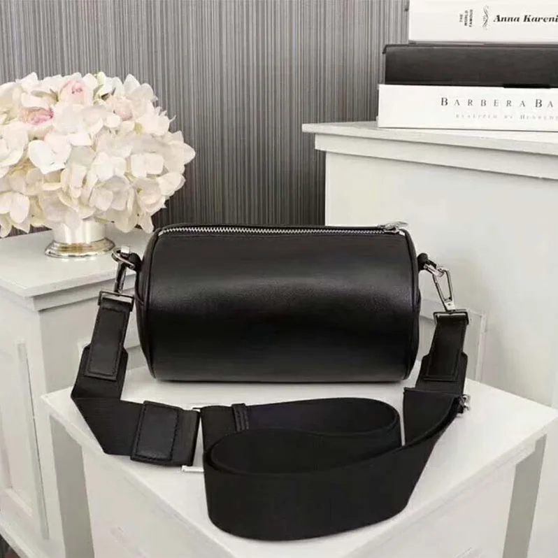 Dior Black Grained Calfskin “Roller” Pouch with “Atelier” Print for Unisex