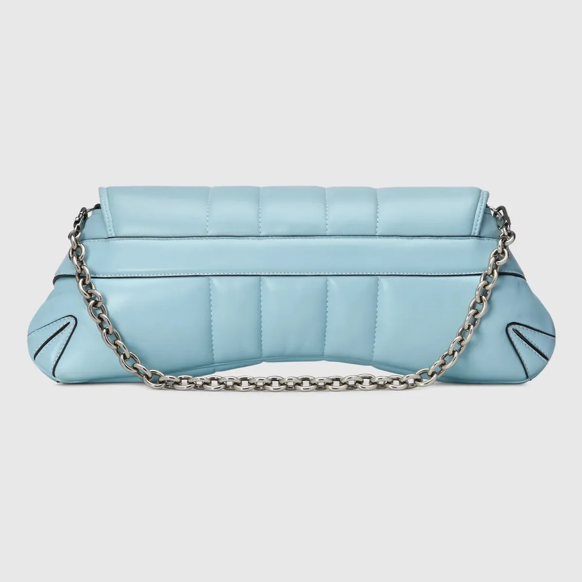 Gucci Horsebit Chain Medium Shoulder Bag Light Blue 15 Inches/ Gucci Horsebit Chain Medium Shoulder Bag Light Blue 15 Inches/