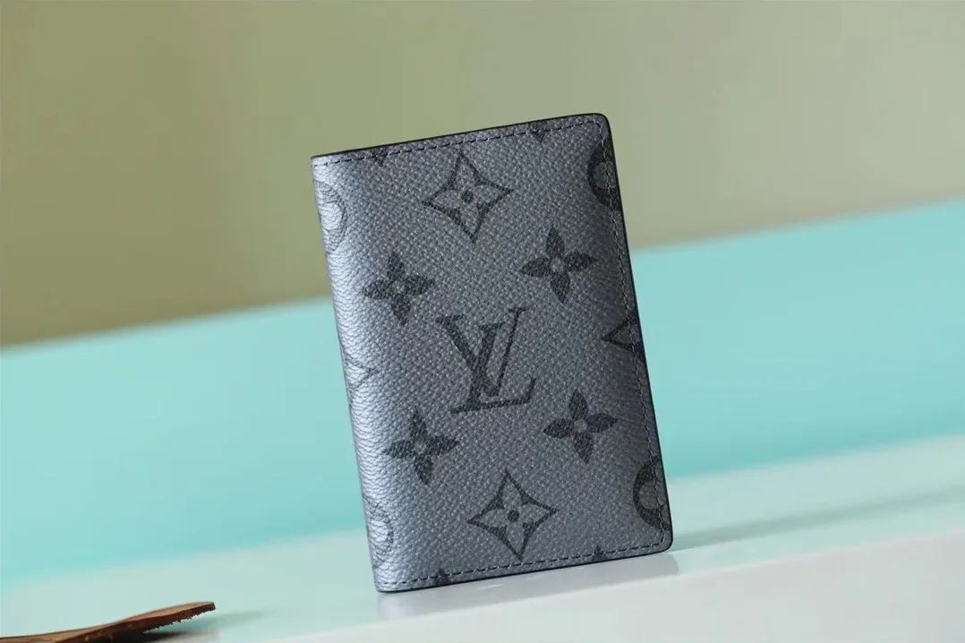 Louis Vuitton Pocket Organizer Monogram Flowers Gray / Louis Vuitton Pocket Organizer Monogram Flowers Gray /