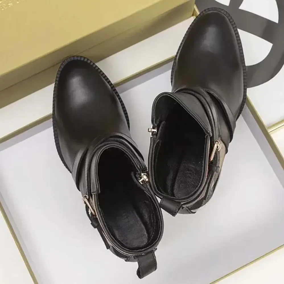 Burberry House Check and Leather Ankle Boots for Women Burberry House Check and Leather Ankle Boots for Women