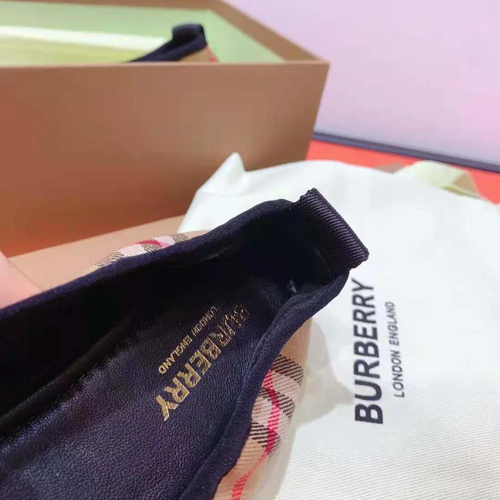 Burberry Logo Detail Vintage Check Cotton Ballerinas for Women in Brown Burberry Logo Detail Vintage Check Cotton Ballerinas for Women in Brown