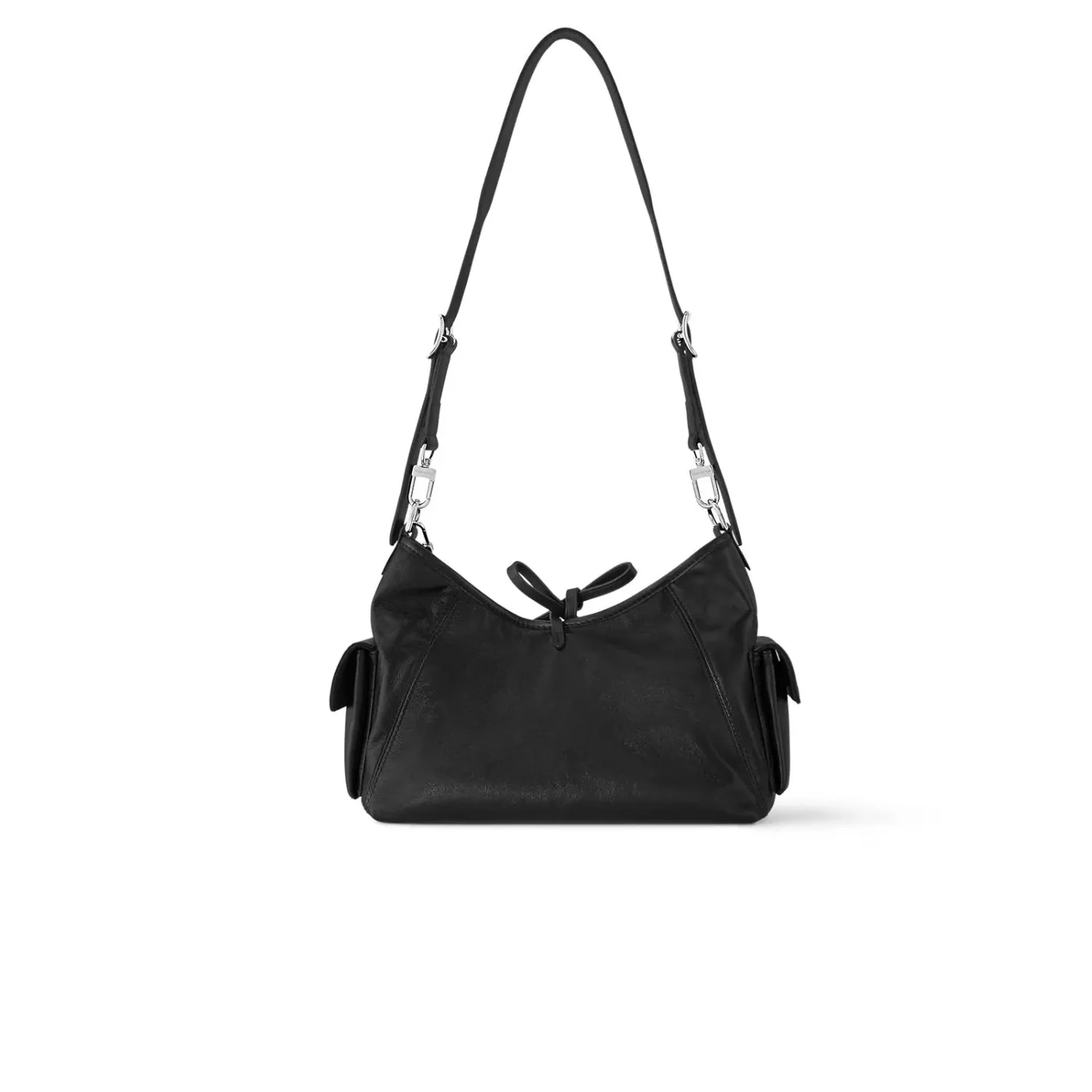 Louis Vuitton CarryAll Cargo PM Shoulder Bag in Black Silver Hardware Louis Vuitton CarryAll Cargo PM Shoulder Bag in Black Silver Hardware
